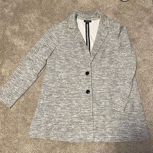 PLUS SIZE Torrid Black/grey/white twill blazer (Size 2; 18-20)